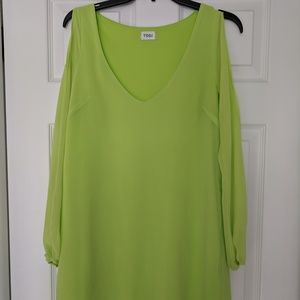 Tobi Lime Sherbet shift dress